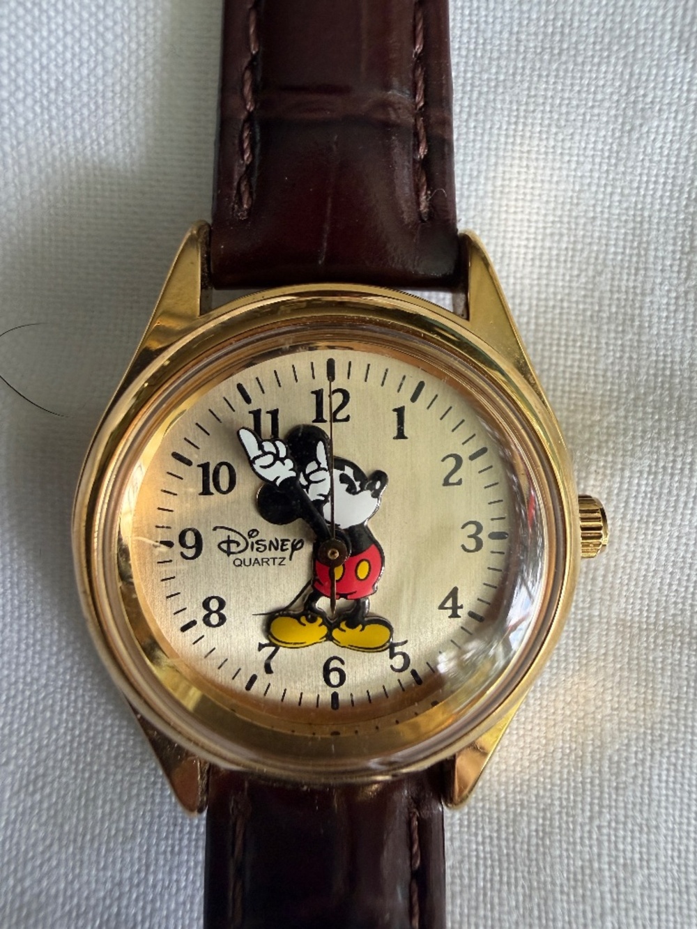 Disney Mickey Mouse Watch with original leather band